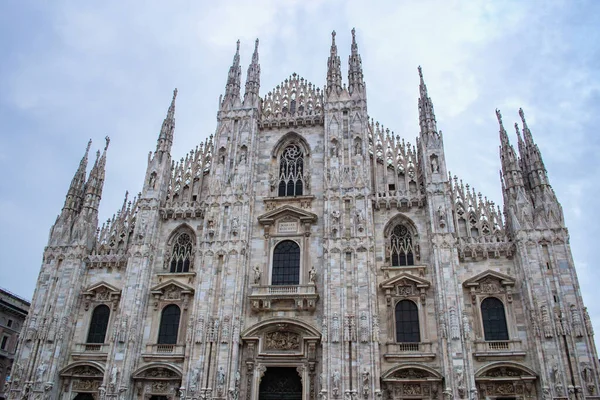 Milanos Katedral Från Torget Italien — Stockfoto