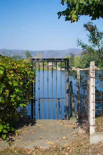 Iron gate on the Lake