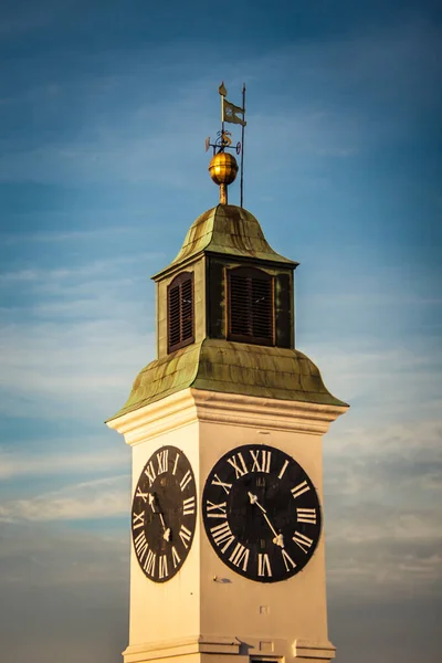 Clock Tower Petrovaradin Fortress Novi Sad Serbia — Stock Photo, Image