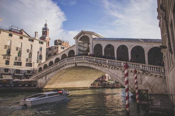 Most Rialto Ponte Rialto Benátky — Stock fotografie