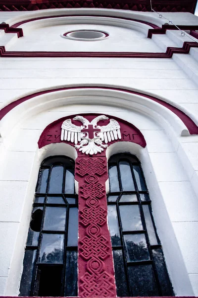 Finestra Della Chiesa Monastero Tuman Serbia — Foto Stock