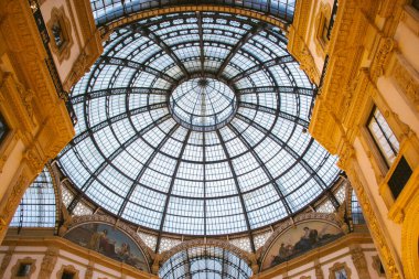Milan, İtalya - Galleria Vittorio Emanuele II