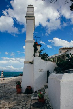Yunanistan 'ın Korfu kentindeki Vlacherna Manastırı
