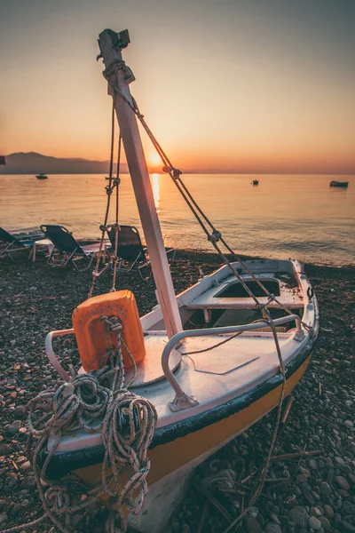 Boot Strand Griechenland — Stockfoto