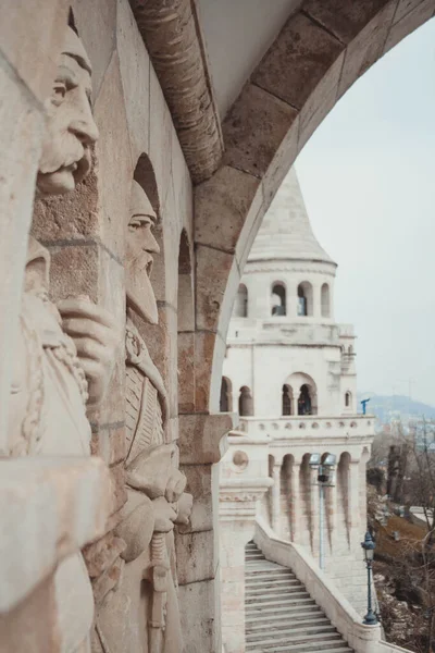 Statue Auf Der Fischerbastion Budapest Ungarn — Stockfoto