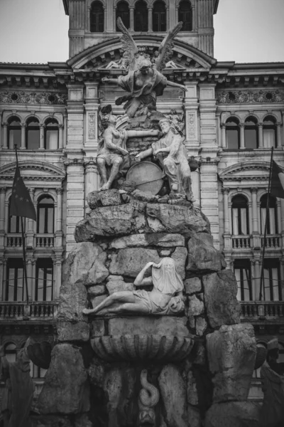 Fontana Dei Quattro Continenti Trieste Itália — Fotografia de Stock