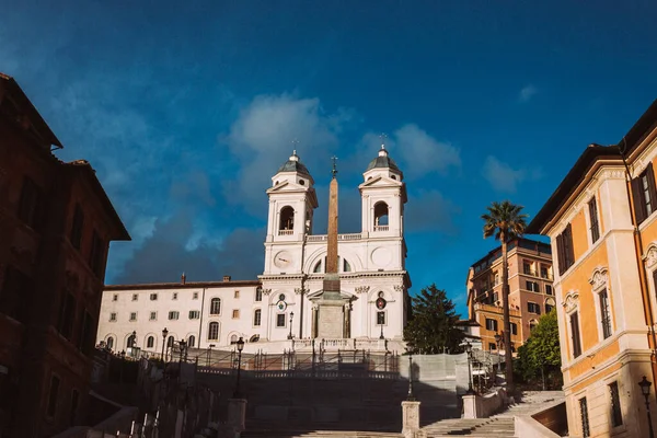 Kyrkan Santissima Trinit Dei Monti Rom Centrala Italien — Stockfoto