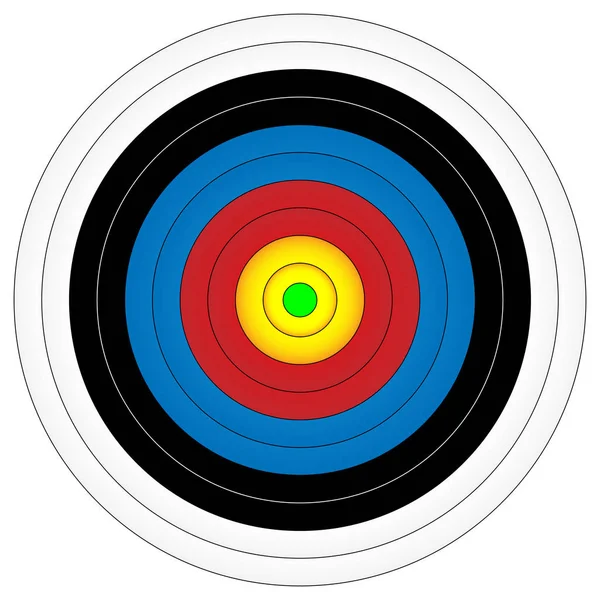 射箭目标 向量例证 — 图库矢量图片