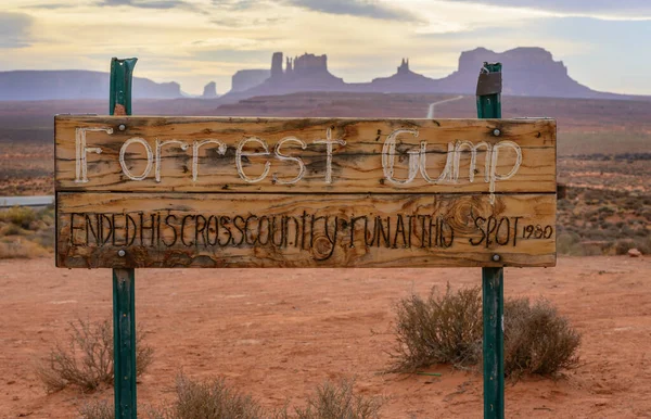 Forrest Gump Point Monument Valley Közelében — Stock Fotó