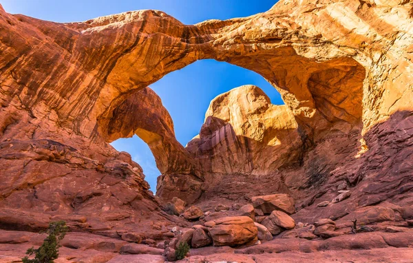 Arco Doble Parque Nacional Arches — Foto de Stock