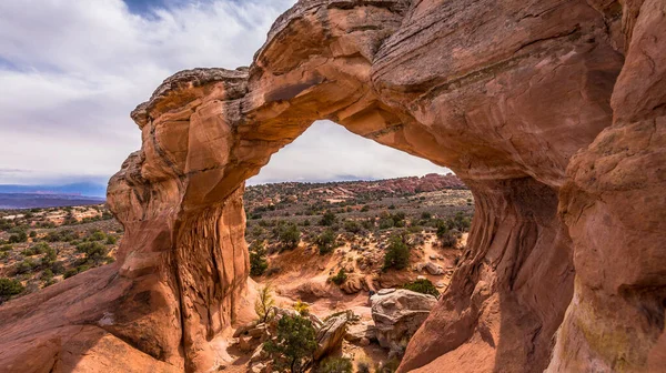 Broken Arch Arches National Park Utah — Stockfoto
