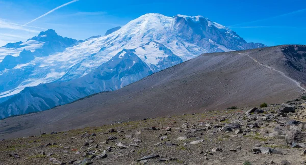 Trilha Burroughs Caminhadas Parque Nacional Mount Rainier — Fotografia de Stock