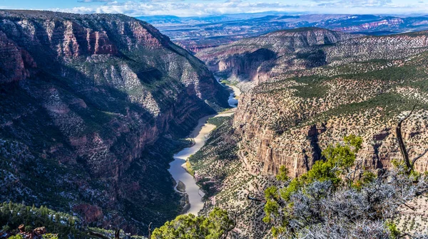 View Green River Harper Corner Trail Dinosaur National Monument — Stock Photo, Image