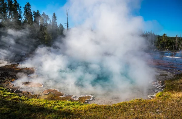 Silex Spring Fountain Paint Pots Trail Yellowstone National Park — Stock Photo, Image