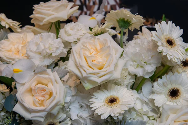 Bando Belas Flores Pastel Delicadas — Fotografia de Stock