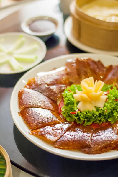 Peking Duck Fine Roasted Duck Skin — Stock Photo, Image