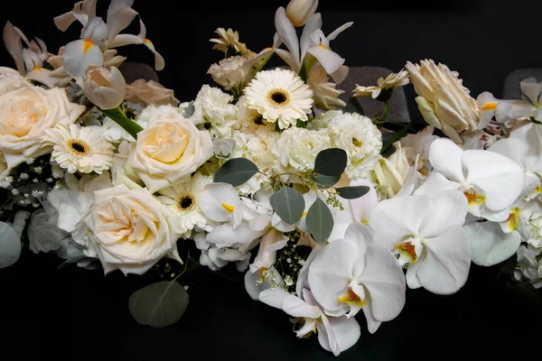 Bando Belas Flores Pastel Delicadas — Fotografia de Stock