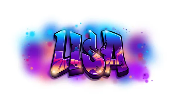 lisa Graffiti Name Text Design