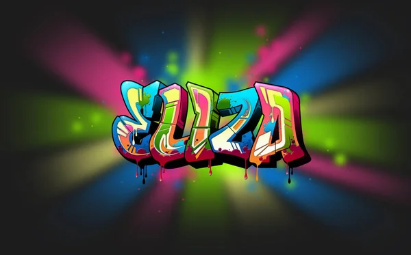 Eliza Una Genial Ilustración Graffiti Name Inspirada Graffiti Cultura Del — Foto de Stock