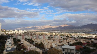 Eilat şehrinin en üst görüntüsü