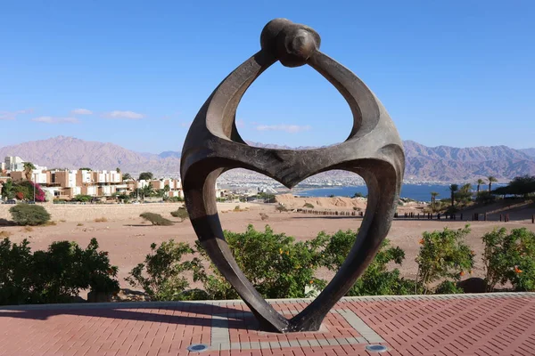 Escultura Amantes Eilat — Foto de Stock