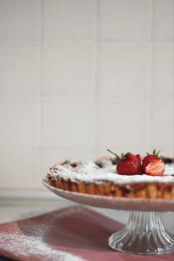 Çilekli pasta; çilekli turta; ilahi zevk; yemek fotoğrafı ; 