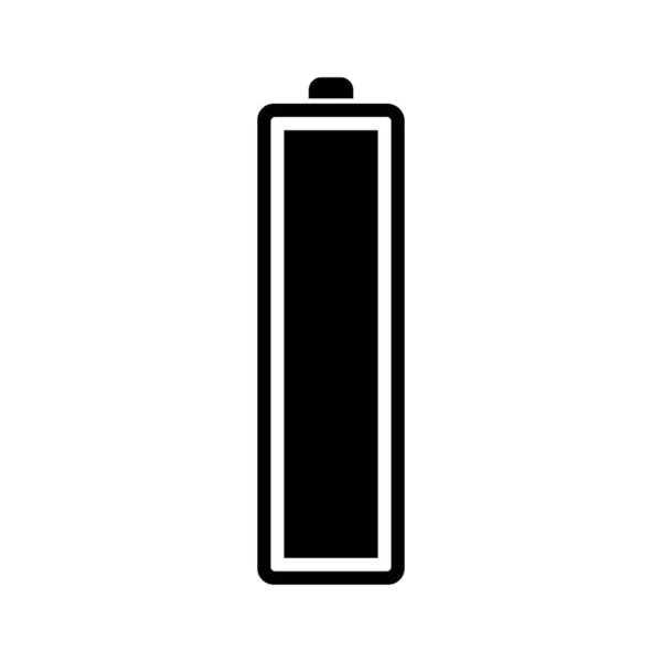 Pełna Ikona Baterii Odizolowany Białym Tle Ilustracja Wektora — Wektor stockowy