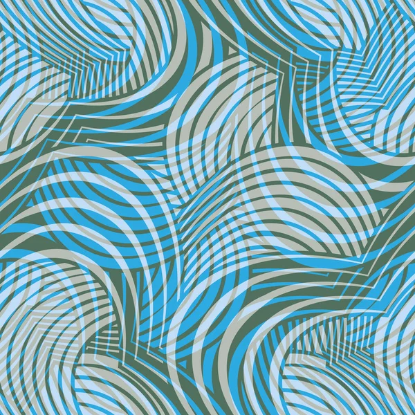 现代抽象无缝矢量图案设计 透明的重叠几何花 适用于面料 壁纸及室内纺织品 — 图库矢量图片