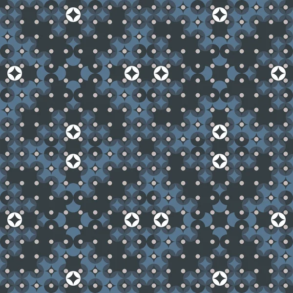 Modèle Vectoriel Sans Couture Texture Moderne Élégante Cercles Points Géométriques — Image vectorielle