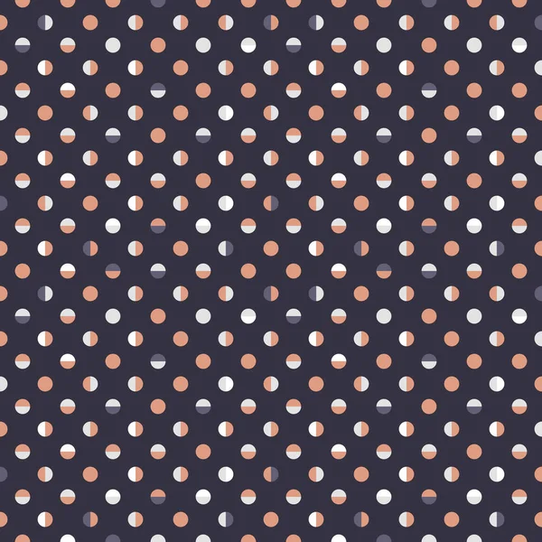 Regelmäßiges Nahtloses Polka Dot Vektormuster Elegantes Geometrisches Muster Mit Gekachelten — Stockvektor
