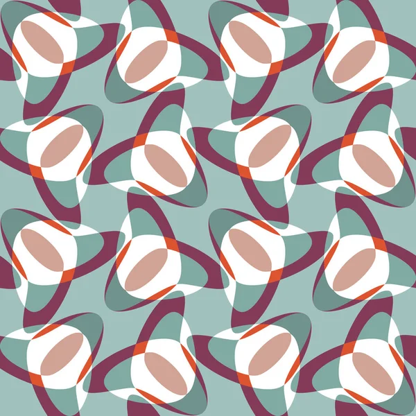 Vecteur Tulipes Abstraites Motif Sans Couture Répétez Régulièrement Des Formes — Image vectorielle