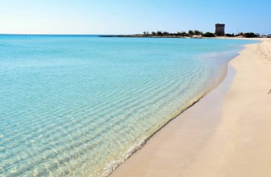 Salento 'da güzel sahil ve turkuaz su