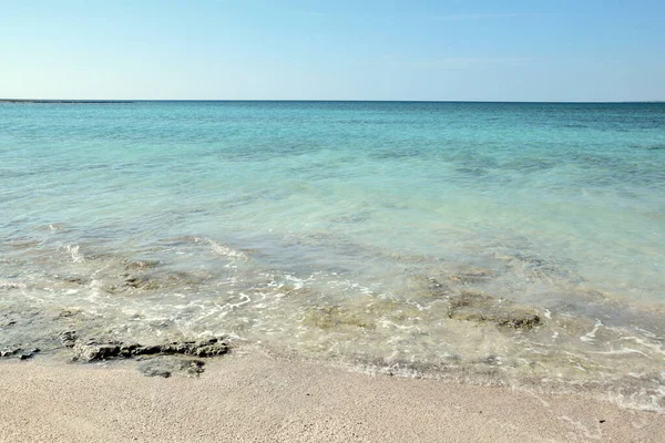 Красивый Пляж Бирюзовая Вода Саленто — стоковое фото