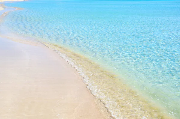 Belle Plage Eau Turquoise Dans Salento — Photo