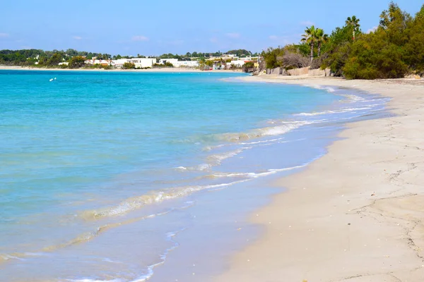 Belle Plage Eau Turquoise Dans Salento — Photo