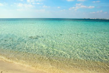 Salento 'da güzel sahil ve turkuaz su