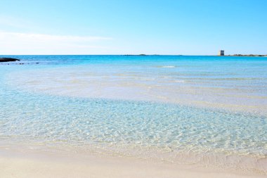 Salento 'da güzel sahil ve turkuaz su