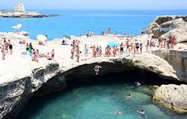 Salento, Puglia bölgesinde yaz sahnesi, İtalya