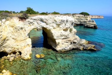 İtalya, Salento 'daki sahil şeridi