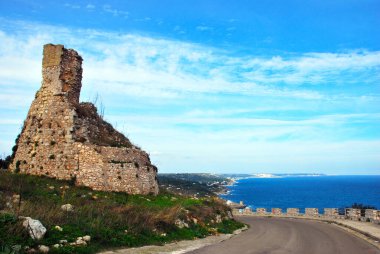 İtalya, Salento 'daki sahil şeridi