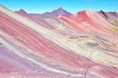 Cusco bölgesindeki renkli manzara, Peru