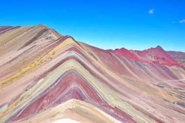 Cusco bölgesindeki renkli manzara, Peru