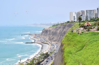 Miraflores 'de bir manzara Lima, Peru' nun güneyinde bir bölge