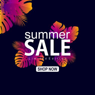 Botanik çerçeve yaz indirimi poster tanıtımı ve reklam