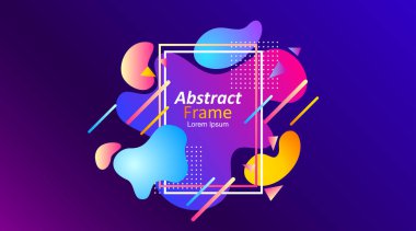 Soyut renkli sıvı şekil tasarımlı bir müzik arkaplanının vektör çizimi