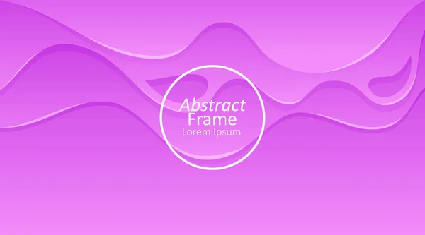 Vector Illustration Abstract Background Purple Papercut Design — Stock Vector