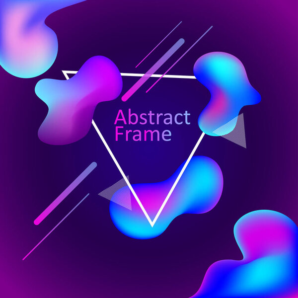 векторная иллюстрация абстрактная рамка с размещением текста для фонового оформления