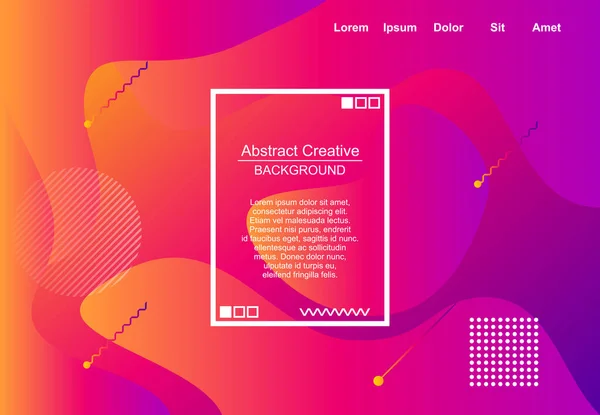 Fundo Abstrato Vetorial Com Cor Gradiente Para Landing Page — Vetor de Stock