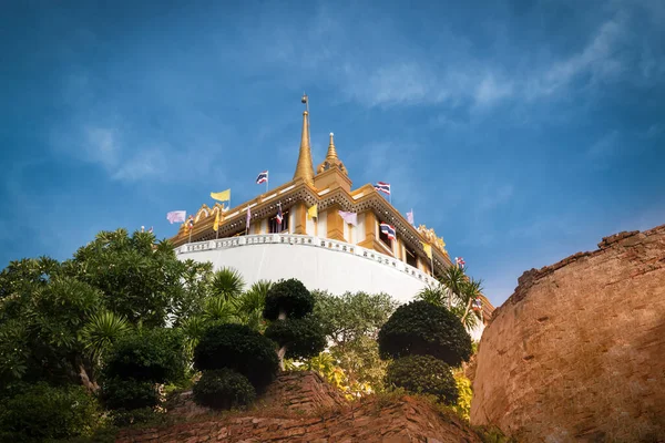 Wat Saket Wat Saket Templo Del Monte Dorado Medio Del —  Fotos de Stock