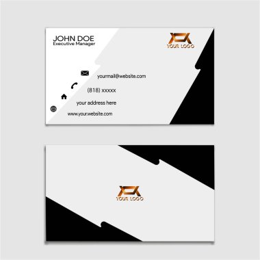 Lüks kartvizit tasarımı modern kartvizit tasarımı - vektör